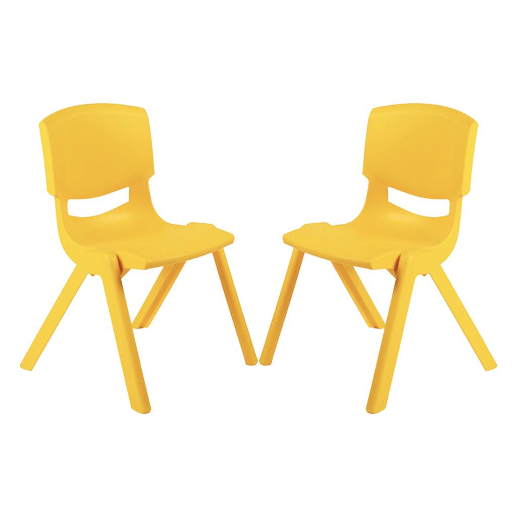 Büyük Şirin Çocuk Sandalyesi Sarı 2li Paket 3-7 Yaş İçin