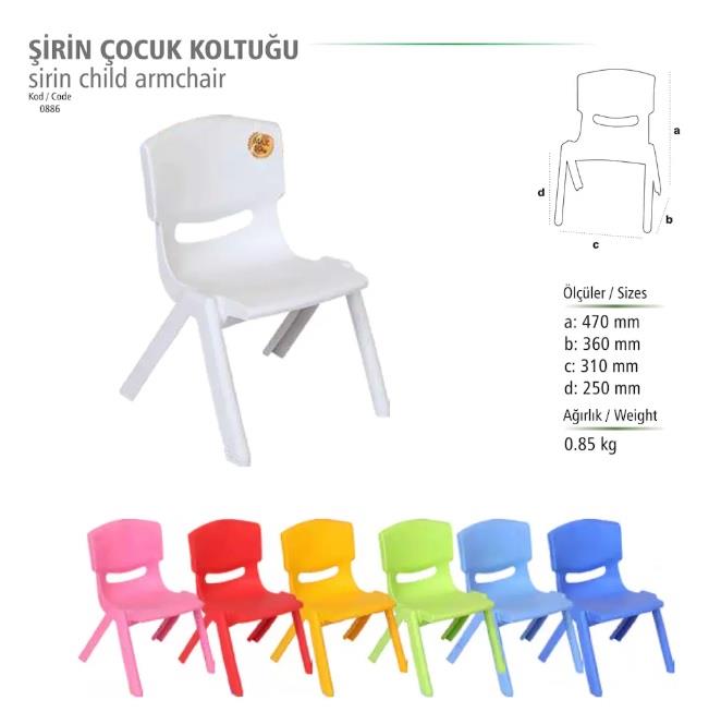 Küçük Şirin Çocuk Sandalyesi Açık Yeşil 2li Paket 1-3 Yaş İçin