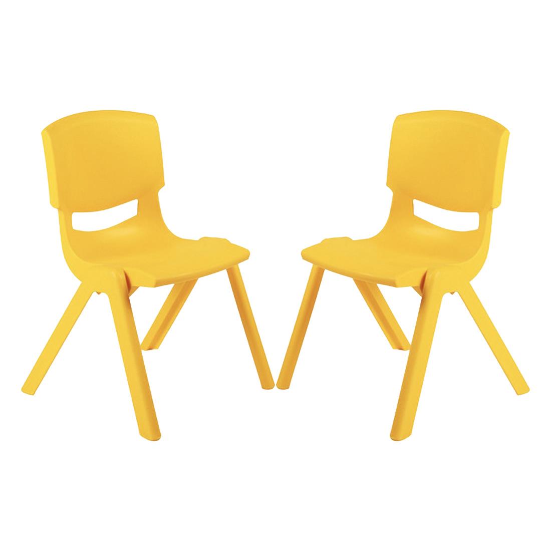 Küçük Şirin Çocuk Sandalyesi Sarı 2li Paket 1-3 Yaş İçin